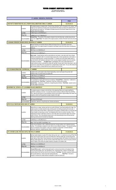 October P. treaty 2009 - Jamaica National