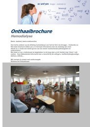 Onthaalbrochure hemodialyse - AZ Sint-Jan Brugge