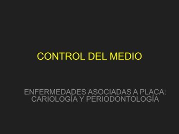 PERFILES DE RIESGO DE CARIES DENTAL