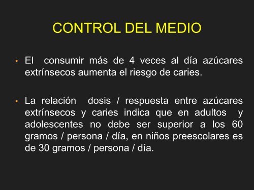 PERFILES DE RIESGO DE CARIES DENTAL