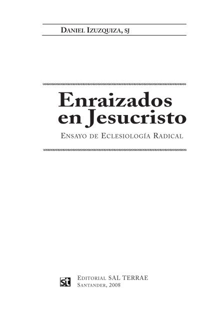 EnraizadosenJesucris.. - Editorial Sal Terrae