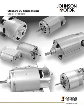 Standard DC Series Motors Stock Products - Johnson Electric