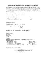 Determinazione della densitÃ  di un liquido mediante picnometro Il ...