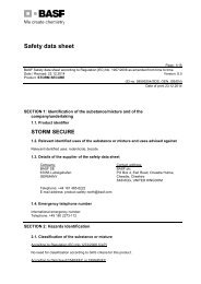 Storm Secure MSDS - Pest Control Management - BASF