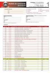 Bulletin de commande 2o13/2o14 - SNE