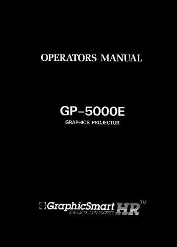 NEC GP-5000 User Manual - CurtPalme.com