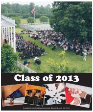 View Class of 2013 supplement - The Rappahannock Record