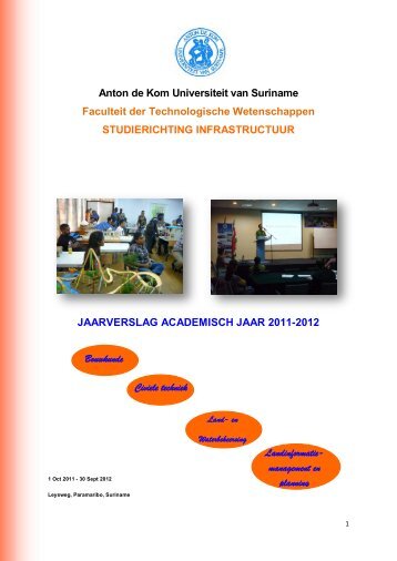 Anton de Kom Universiteit van Suriname Faculteit der ...