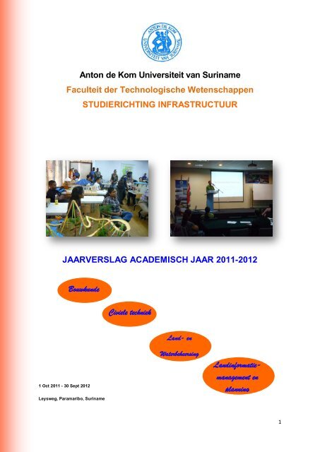 Anton de Kom Universiteit van Suriname Faculteit der ...
