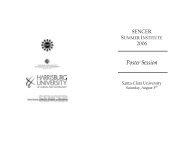 Invited Poster Abstracts - SENCER