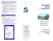 PLF - 101 - Residential Zoning Regulations - City of Salina, Kansas