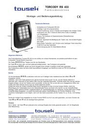 Schiebetorantriebe PULL SLR/3, PULL CR/1 - Tousek Shop By Antech