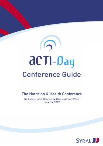 ACTI-Day Nutrition & Health Conference â June 14th ... - Beghin Meiji