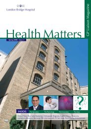 Health Matters - London Bridge Hospital