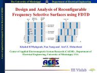 Reconfigurable Frequency Selective Surfaces using FDTD