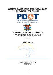 plan de desarrollo de la provincia del guayas - 2012 - Prefectura del ...