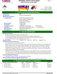 SIFCO Process Nickel XHB MATERIAL SAFETY DATA ... - Categories