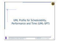 UML Profile for Schedulability, Performance and Time (UML-SPT)