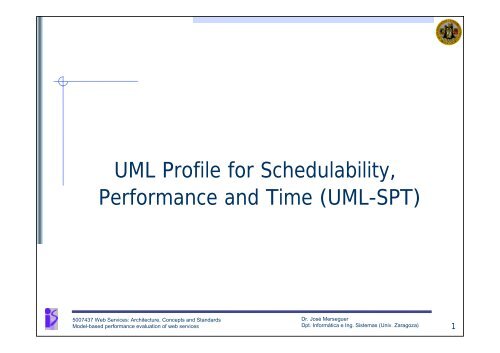 UML Profile for Schedulability, Performance and Time (UML-SPT)