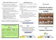 trÃ­ptico del curso - Sociedad EspaÃ±ola de Agricultura EcolÃ³gica