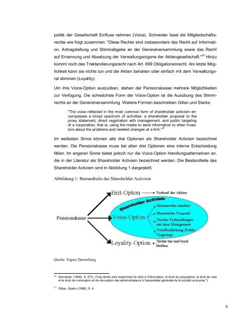 UniversitÃƒÂ¤t ZÃƒÂ¼rich Diplomarbeit Shareholder Activism von Schweizer ...