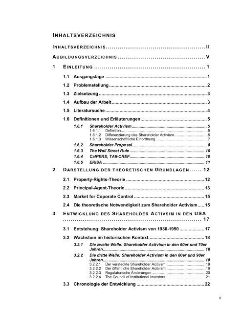 UniversitÃƒÂ¤t ZÃƒÂ¼rich Diplomarbeit Shareholder Activism von Schweizer ...