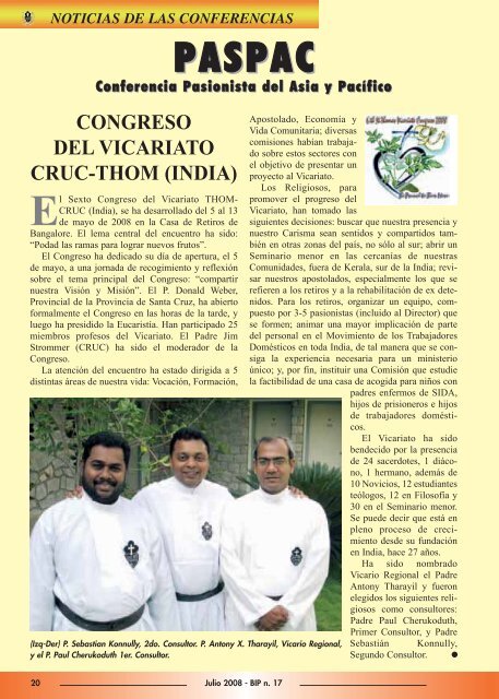 la curia informa - Passio Christi