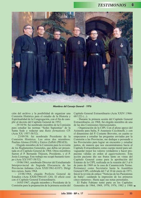 la curia informa - Passio Christi