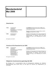 Mandantenbrief Mai 2009 - Bartmann-stb.de
