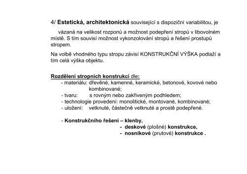 VodorovnÃ© konstrukce - stropnÃ­ konstrukce - SKOLENI-KURZY.EU