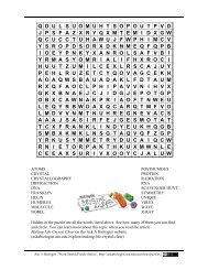 Ask A Biologist - What's In Your Brain? - Worksheet Activity
