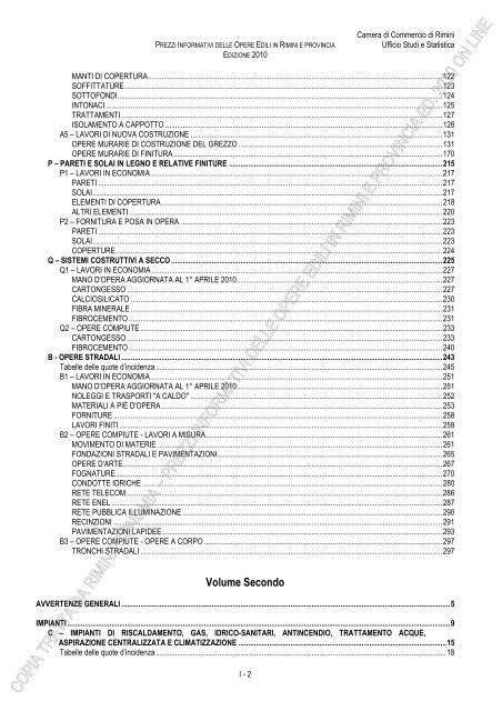 PREZZI INFORMATIVI DELLE IN RIMINI E PROVINCIA Edizione ...