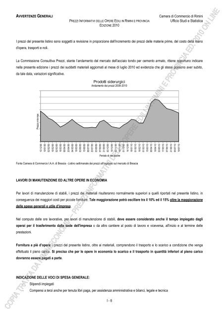 PREZZI INFORMATIVI DELLE IN RIMINI E PROVINCIA Edizione ...