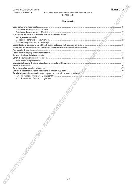 PREZZI INFORMATIVI DELLE IN RIMINI E PROVINCIA Edizione ...