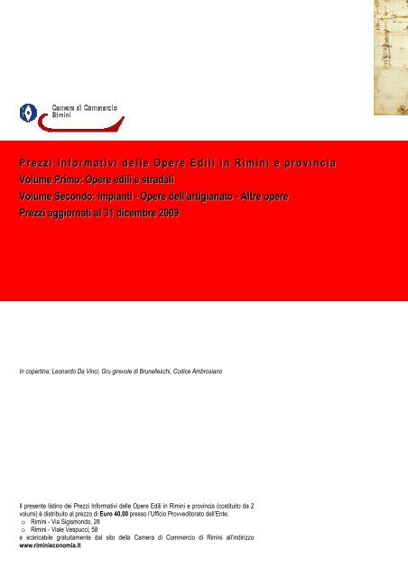 PREZZI INFORMATIVI DELLE IN RIMINI E PROVINCIA Edizione ...