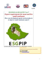 Export requirement for live and meat of small ruminants - esgpip