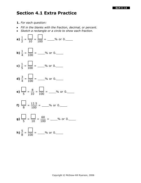 Chapter 4 Extra Practice