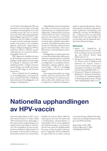 Medlemsblad 2 2010 - SFOG