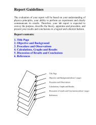 Report Guidelines - Ryerson Department of Physics