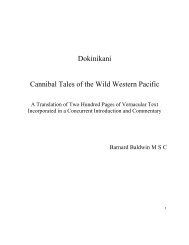 Dokinikani Cannibal Tales of the Wild Western ... - Trobriand Islands