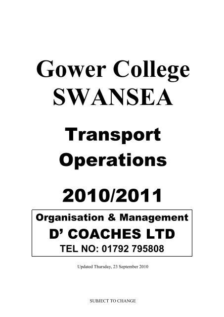 Gower College SWANSEA - XPoint