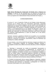 Decreto de Creación - Universidad Intercultural de Chiapas