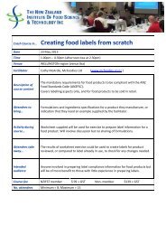 Crash Course inâ¦ Creating food labels from scratch