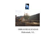 Obras hidráulica - Hidrostank