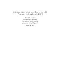 Writing a Dissertation according to the USC Dissertation Guidelines ...