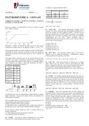 ELETRODINÃMICA â LISTA 02