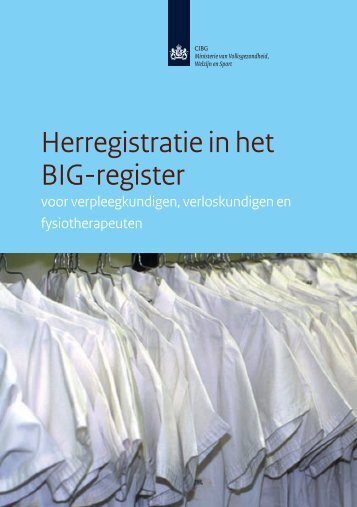 Herregistratie in het BIG-register - Verpleegkundigen ...