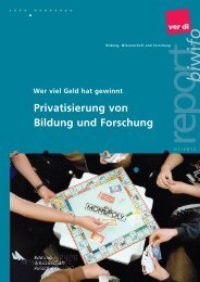 bi wi fo - ver.di: Bildung, Wissenschaft und Forschung