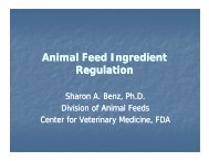 AAFCO definitions â Sharon Benz, CVM/FDA