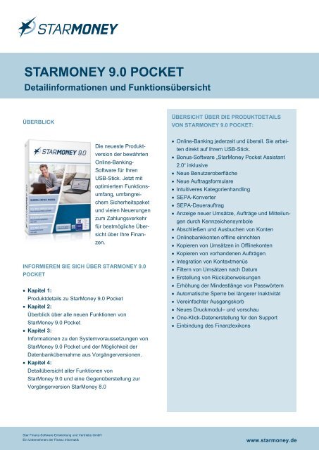 starmoney 9 pocket starmoney 9 pocket